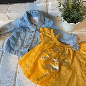 Old Navy Toddler Jean Jacket and Blouse